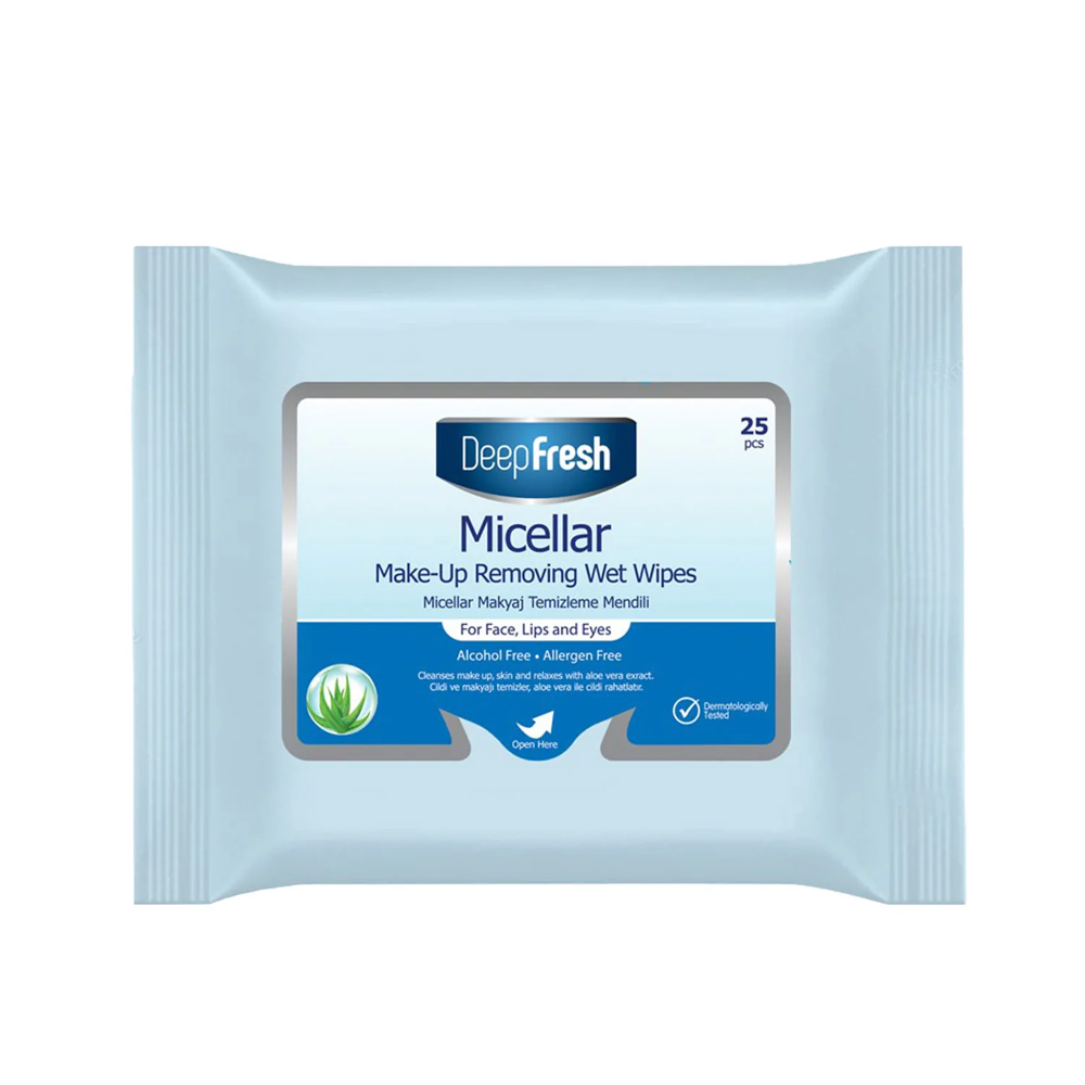 DEEP FRESH MICELLAR MAKEUP REMOVING WIPES 25PCS