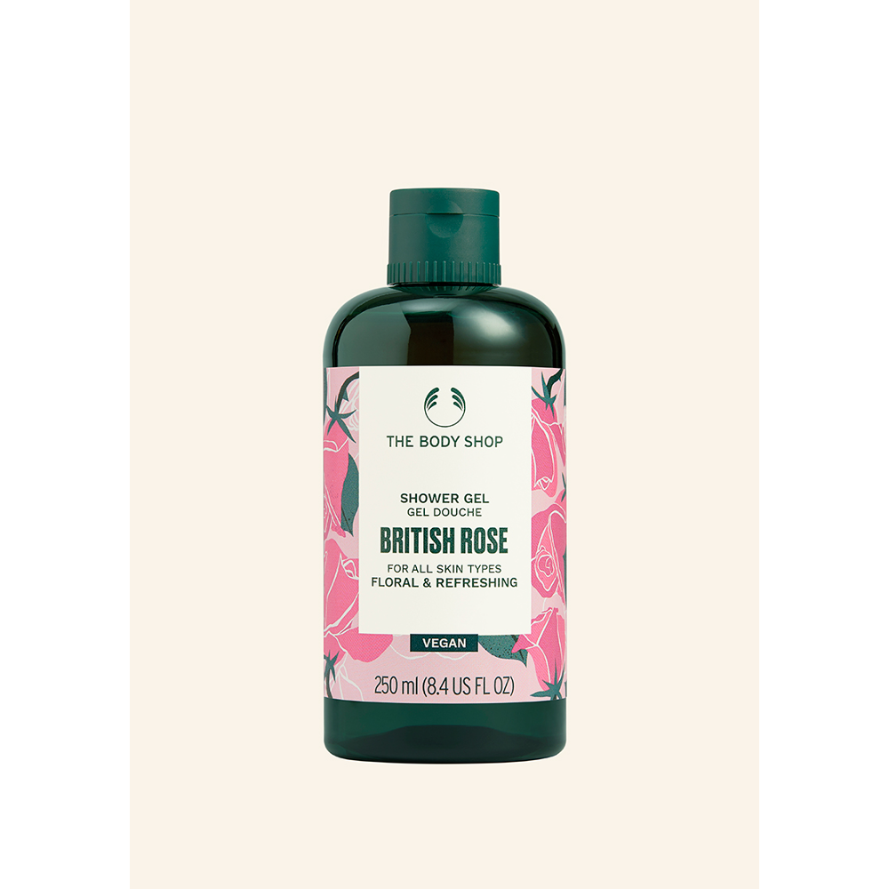 THE BODY SHOP BRITISH ROSE SHOWER GEL NEW PACKING 250ML