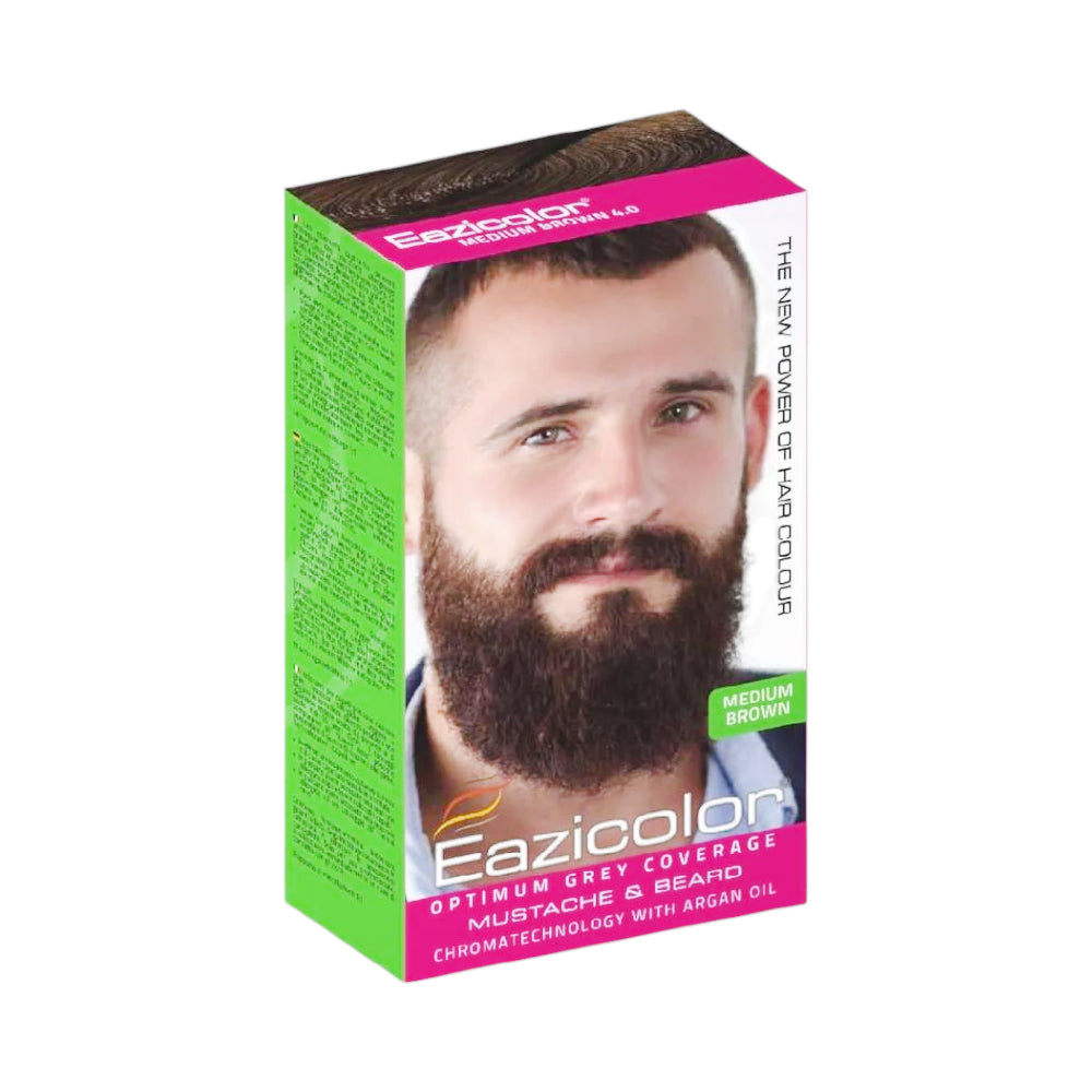 EAZICOLOR FOR MUSTACHE & BEARD 4.0 MEDIUM BROWN