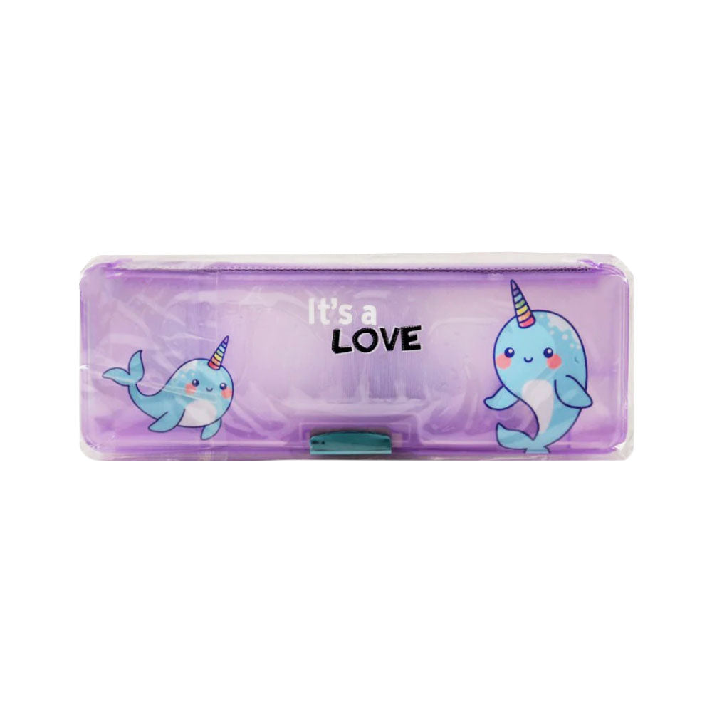 PP-2021-06 LOVE CARTOON PENCIL BOX TRANSPARENT Z.B