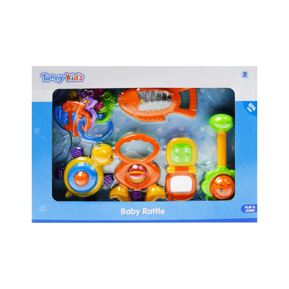 TY9049 TANNY KIDS BABY RATTLE 6PC SET ID
