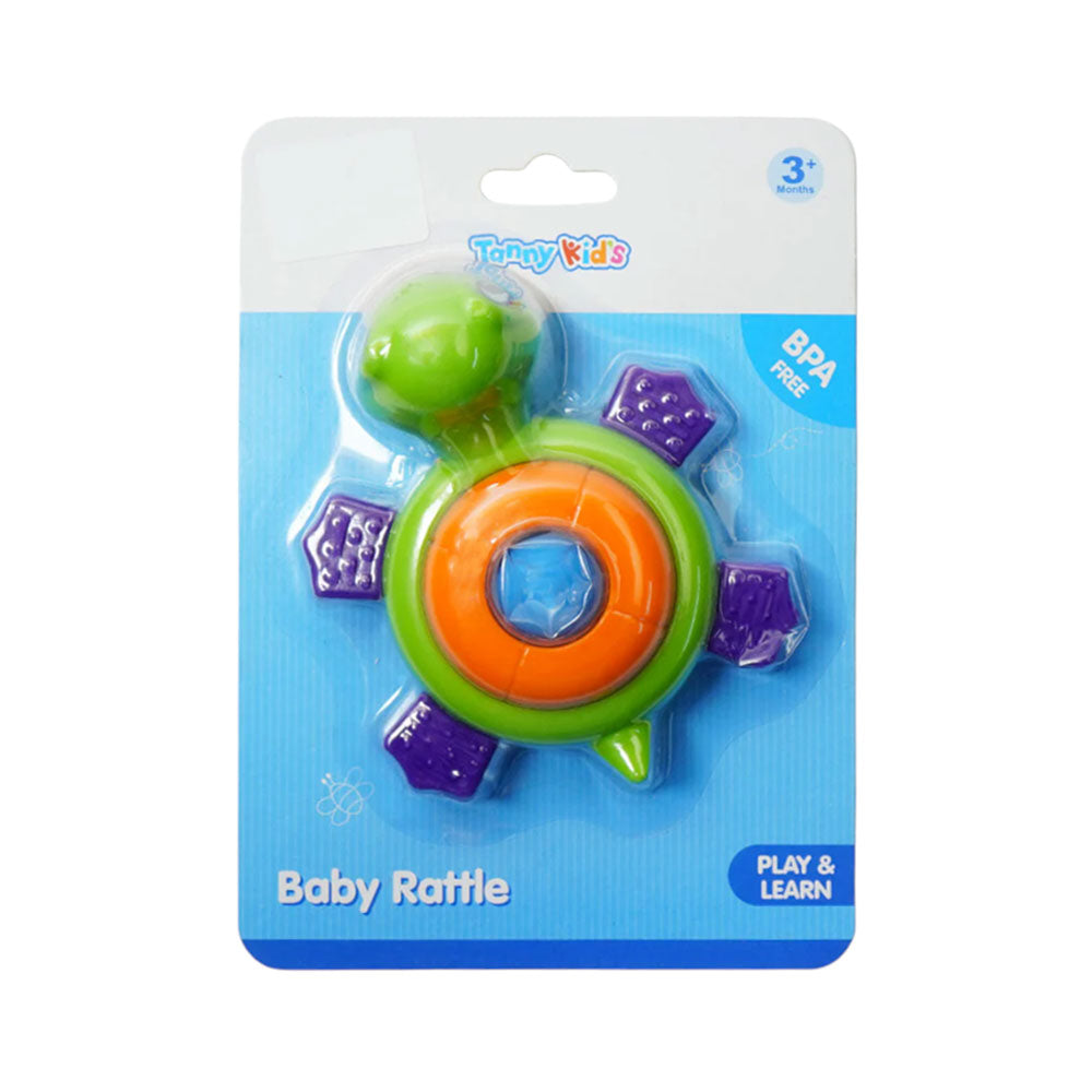 TY9042 TANNY KIDS BABY RATTLE TORTOISE ID