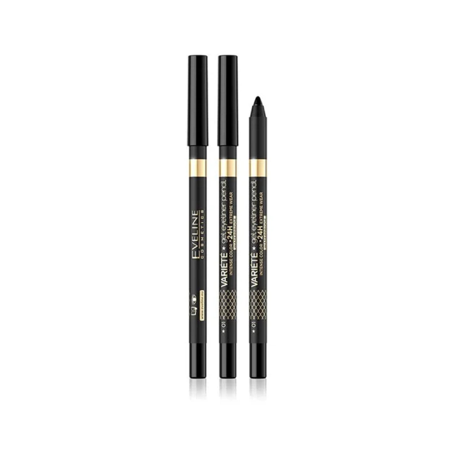 EVELINE VARIETE GEL EYELINER PENCIL 01 PURE BLACK