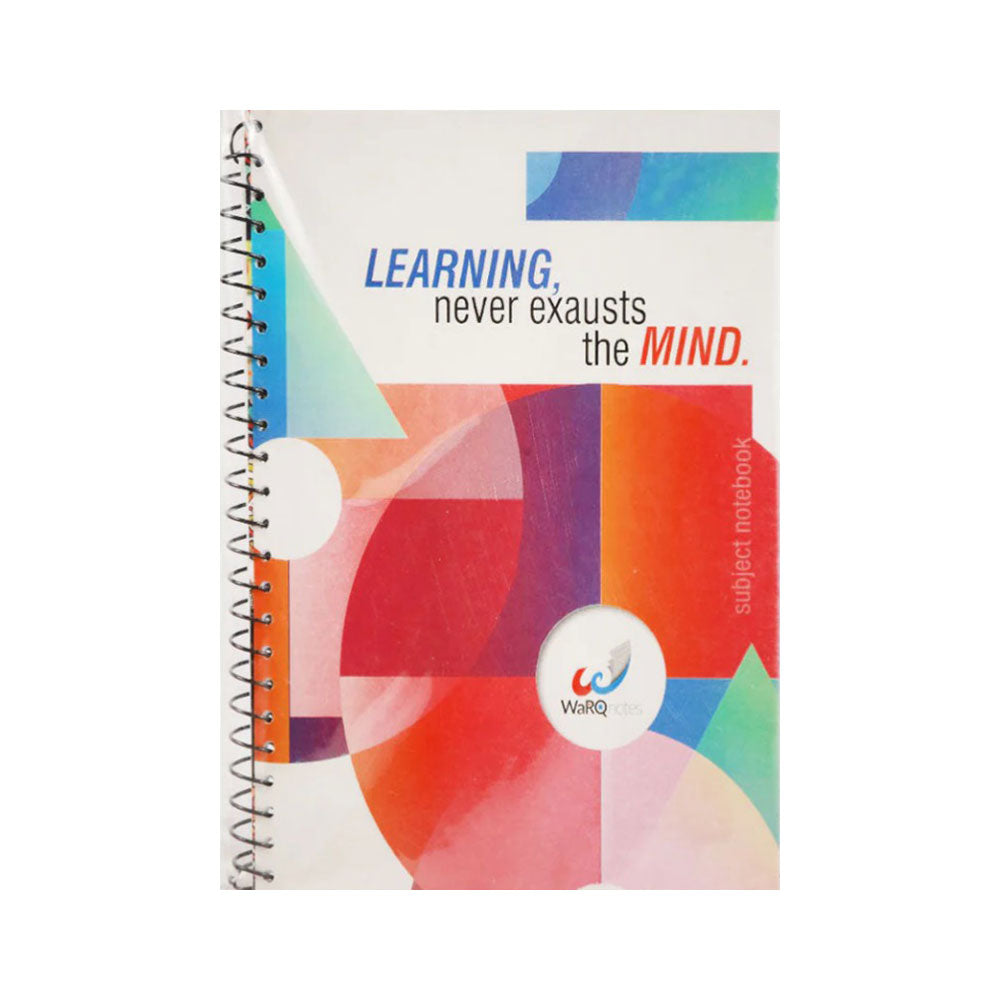 1304 WARQNOTES 4 SUBJECT NOTE BOOK RING