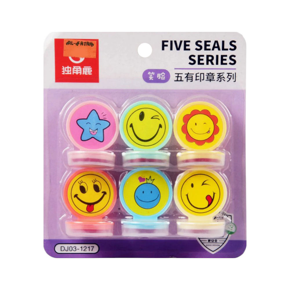 DJ03-1217 FIVE SEALS STAMPS 6PC PACK