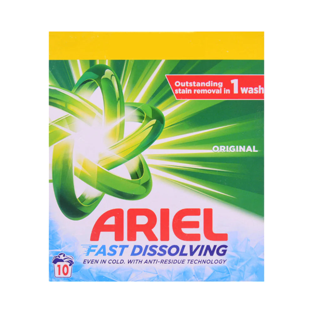 ARIEL WASHING POWDER ORIGINAL 10 WASH 600 GM