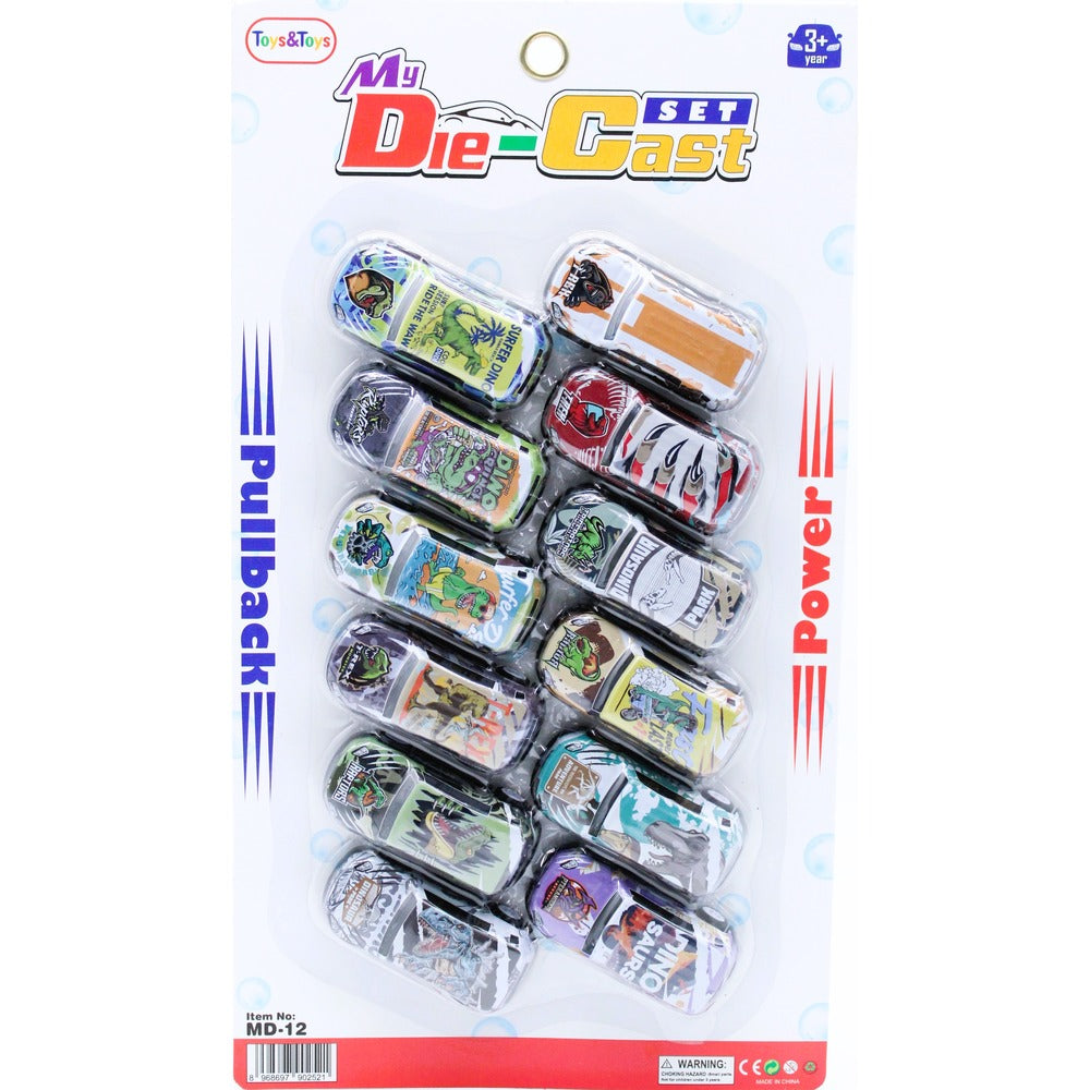 MD-12 PULL BACK CARS 12PCS IN CARD