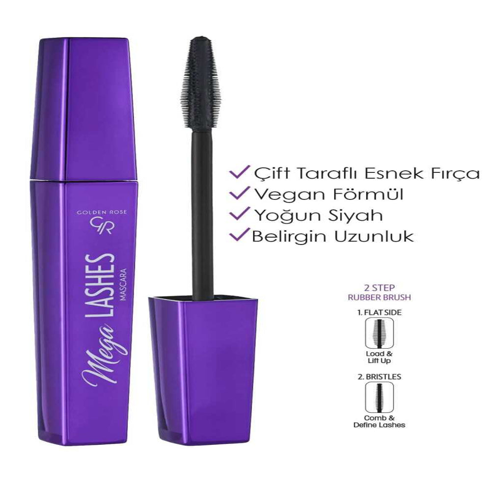 GOLDEN ROSE MASCARA MEGA LASHES
