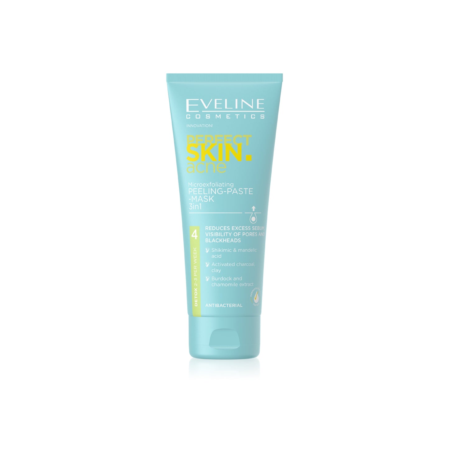 EVELINE PERFECT SKIN ACNE PEELING PASTE MASK 75ML