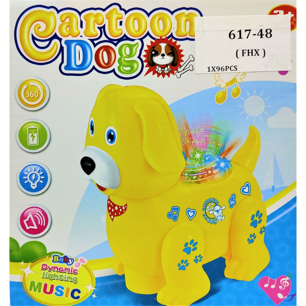 617-48 MUSICAL CARTOON DOG