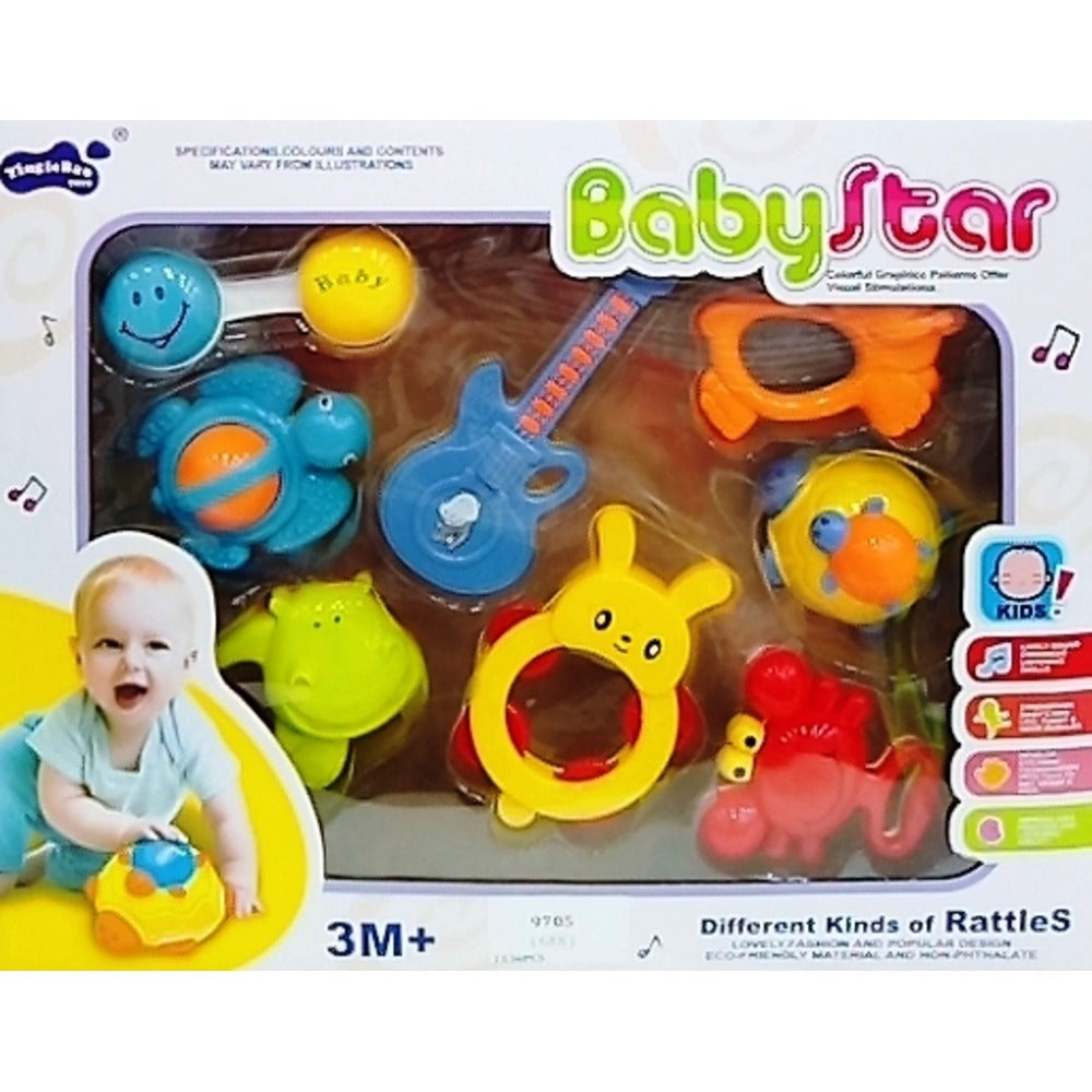 9705 BABY RATTLE 8PCS SET