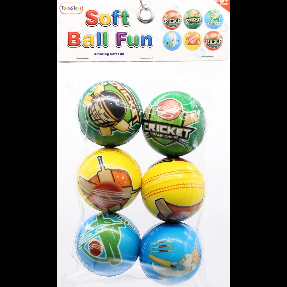 SB-F3 CRICKET BALL 7CM 6PCS