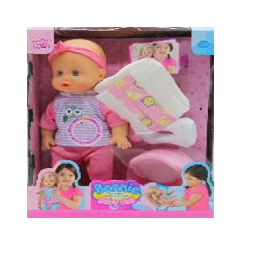 LD9707F-1 BONNIE BABY DOLL W-DIAPER 12 INCH