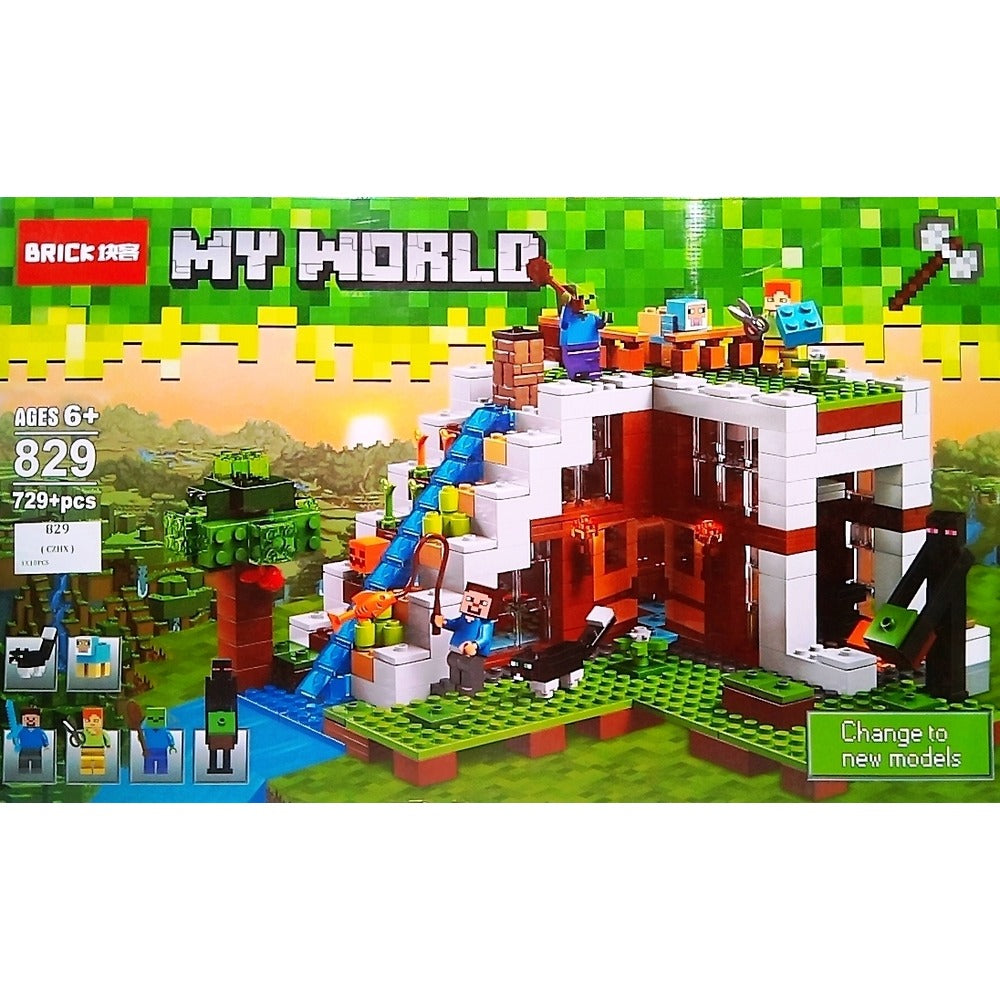 829 JISI MY WORLD WATERFALL BLOCKS 729PCS