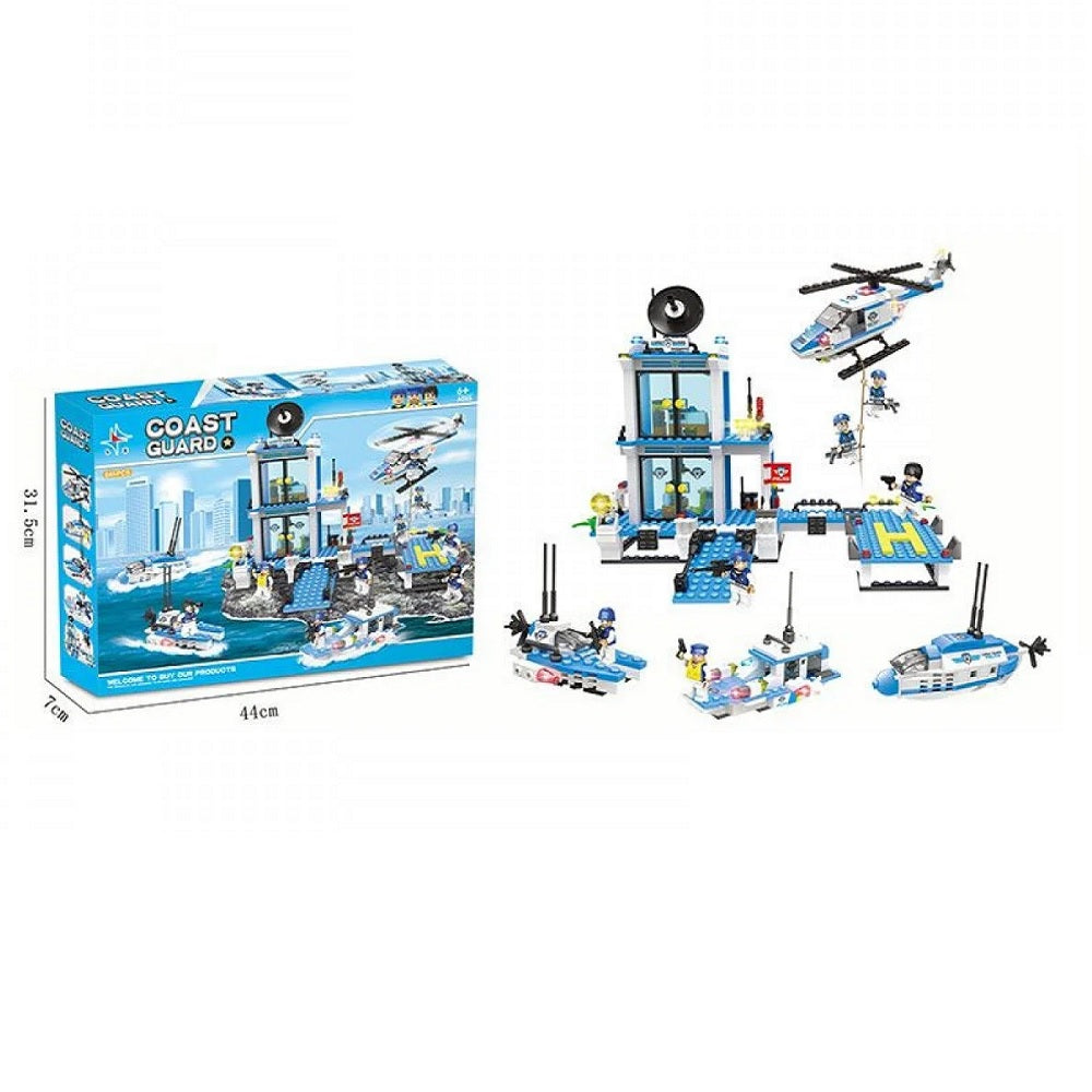 LX-A328 CITY COAST GUARD BLOCKS 645PCS