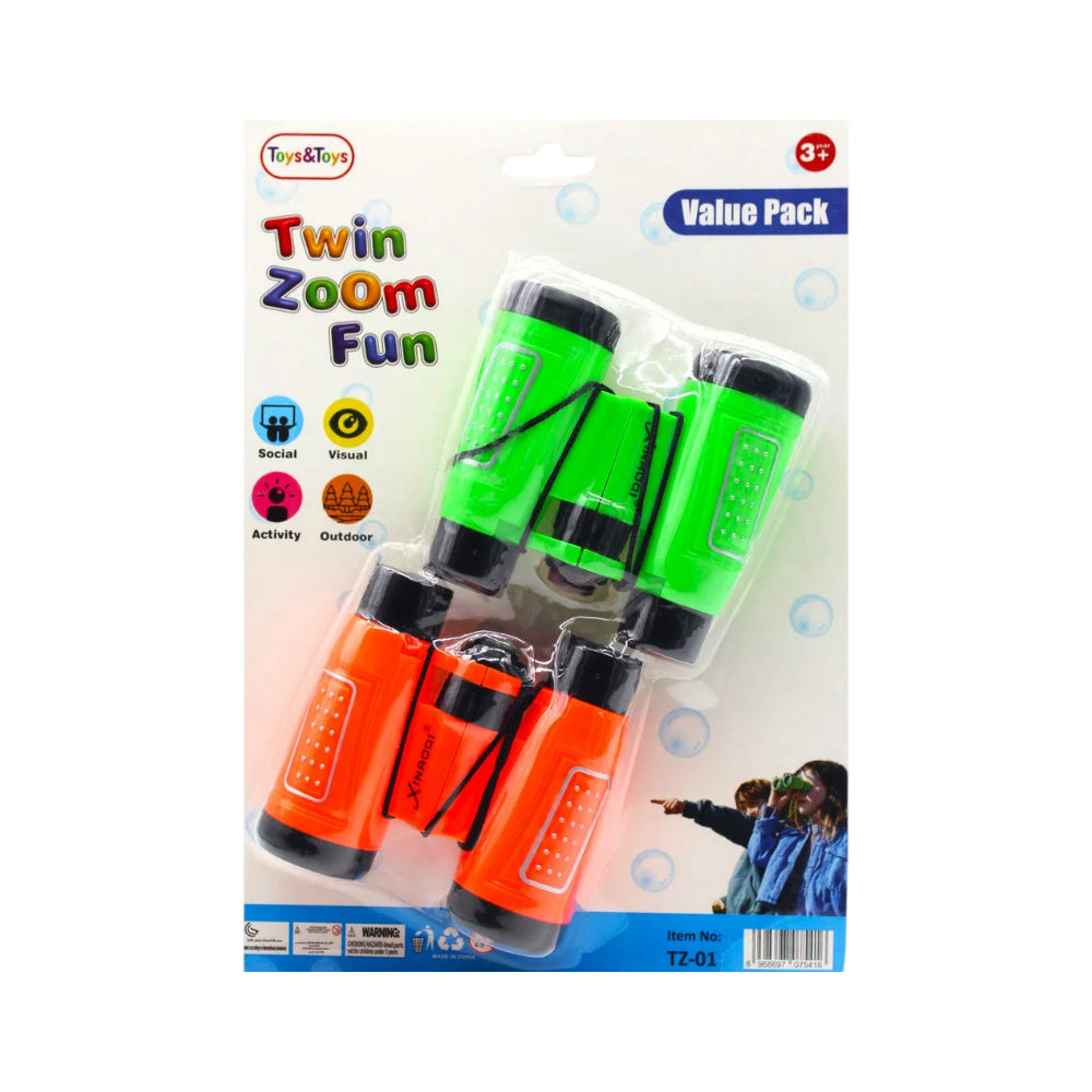 TZ-01 BINOCULARS TWIN PACK IN CARD