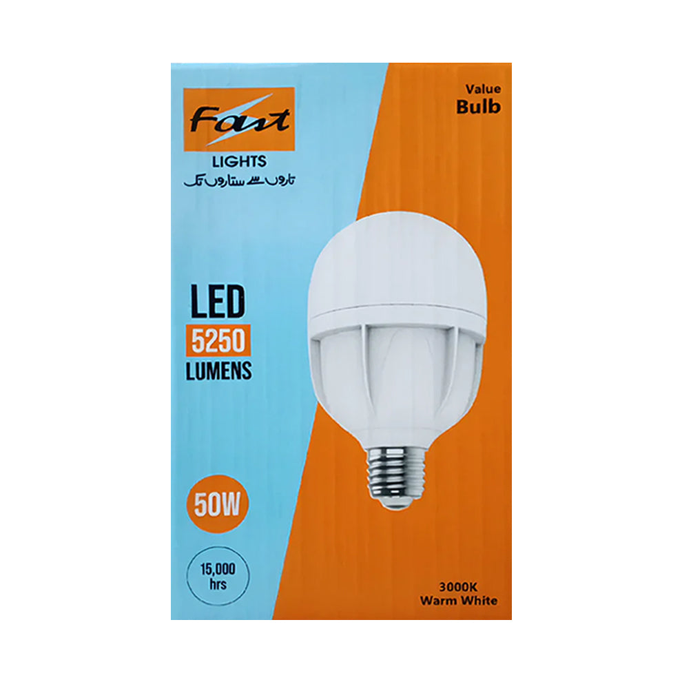 LED BULB VALUE 50W E27 5250LM 3000K 15KHRS 100V-265V 2KV SP
