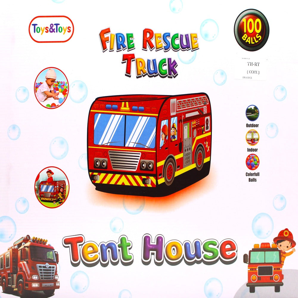 TH-RT FIRE RESCUE TRUCK TENT HOUSE 100BALLS