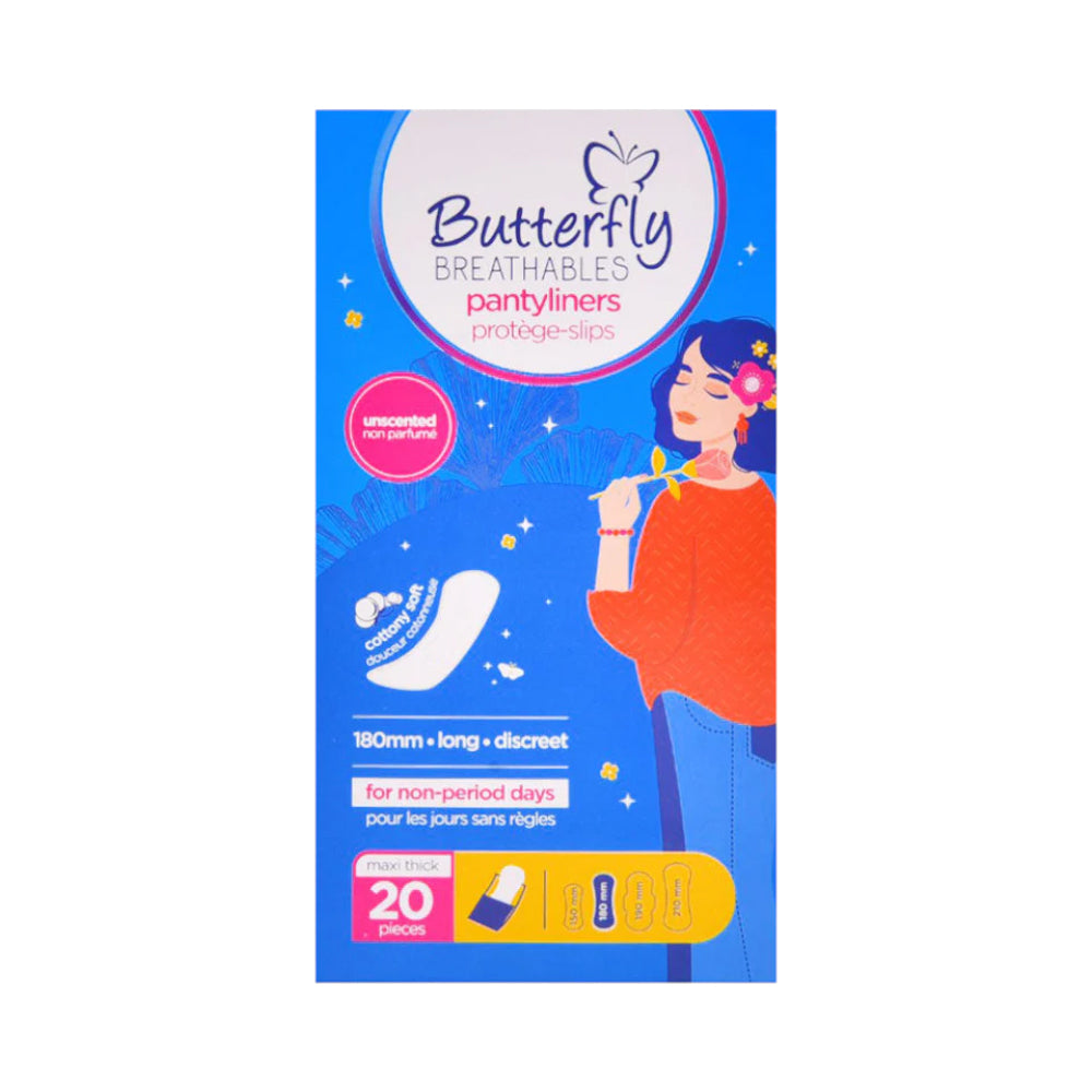 BUTTERFLY PANTYLINERS MAXI THICK 20 PCS