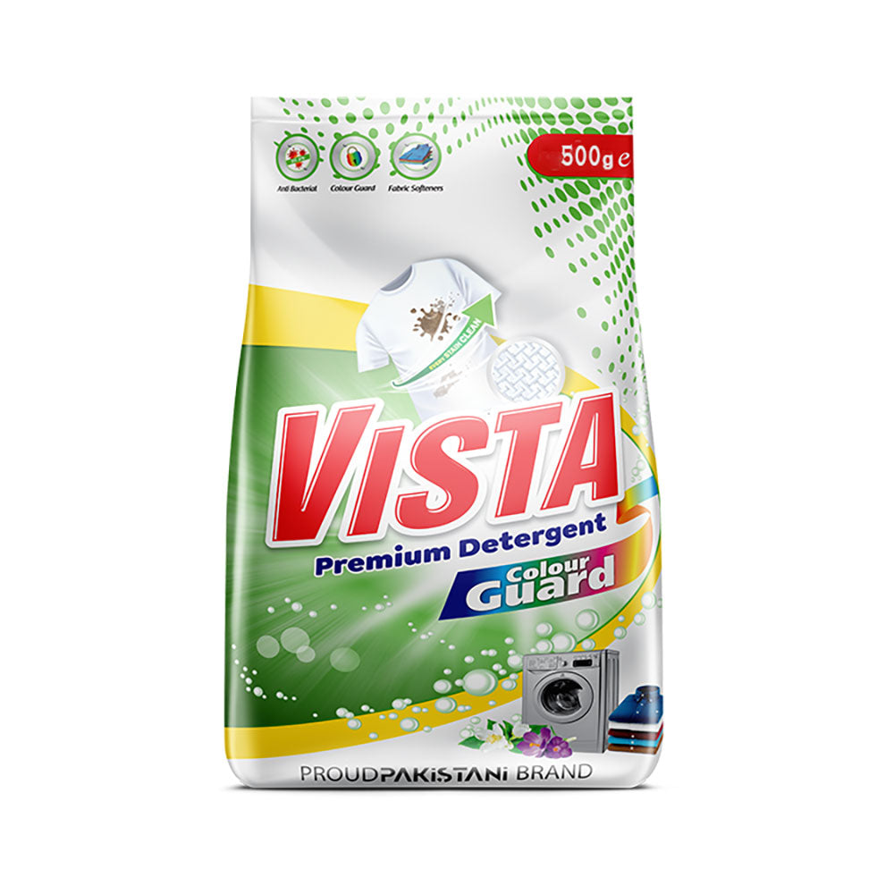 VISTA PREMIUM COLOR GUARD DETERGENT POWDER 500 GM
