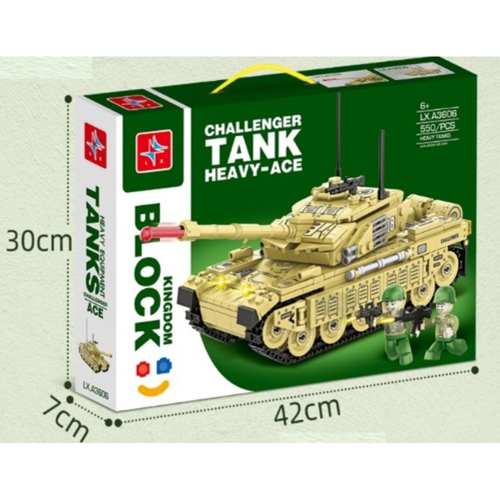 LX-A3606 HEAVY ACE ARMY TANK 550PCS