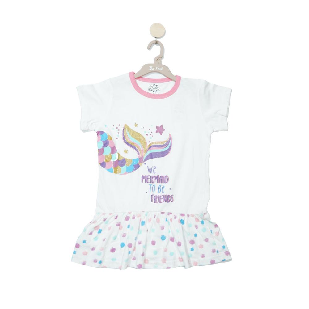 LONG SLEEVE LONG FROCK 2151 3-4 YEARS