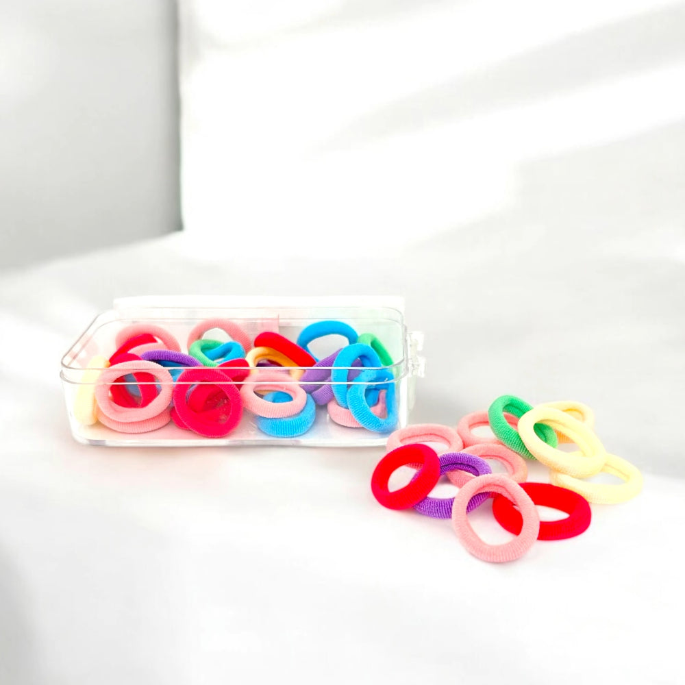 SH HAIR TIES COLORFUL BOX SMALL