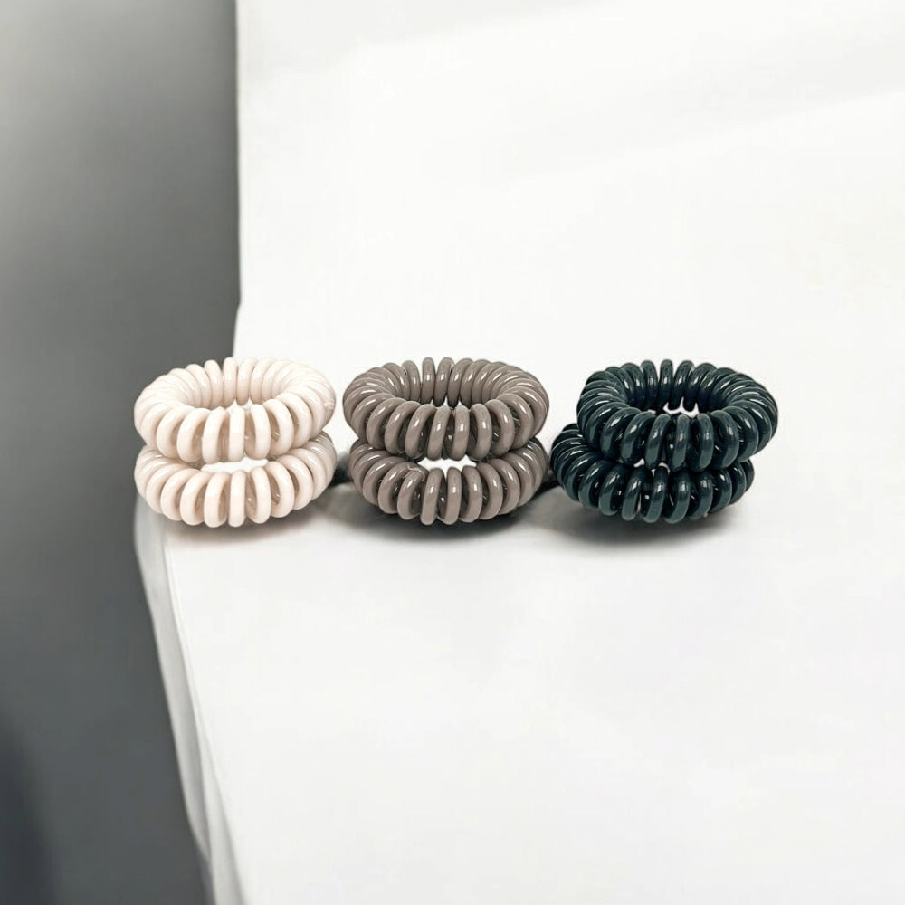 SH SWIRL HAIR PONY SET MEDIUM BLACK