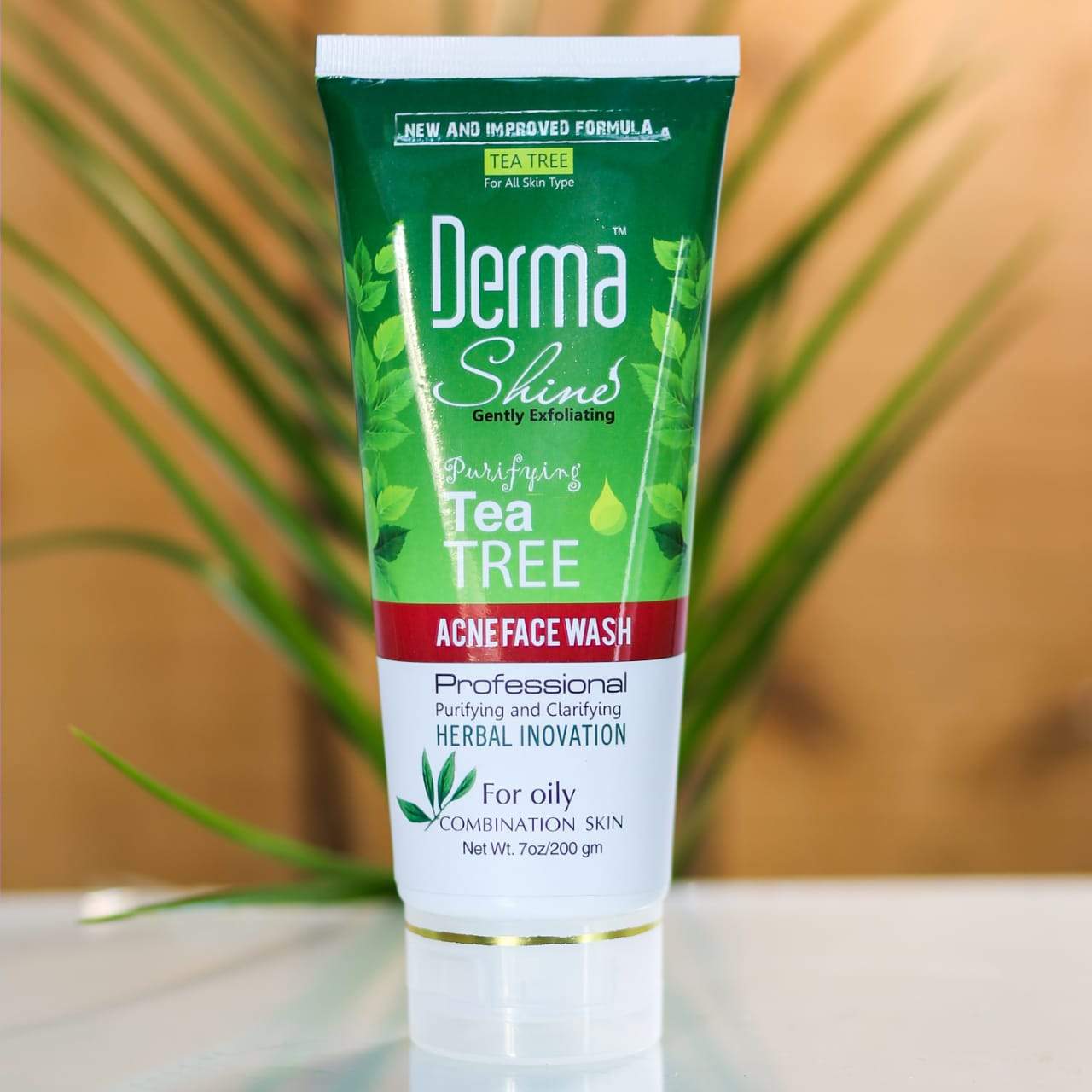 DERMA SHINE TEA TREE ACNE FACE WASH 200 GM