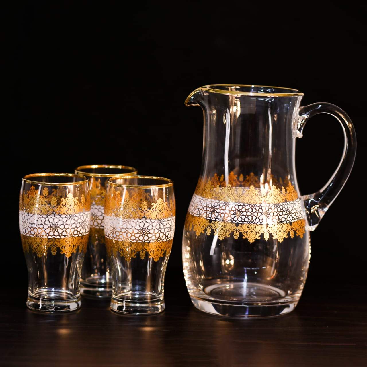 WATER SET 7PC CANBA PAYE GOLD 10011