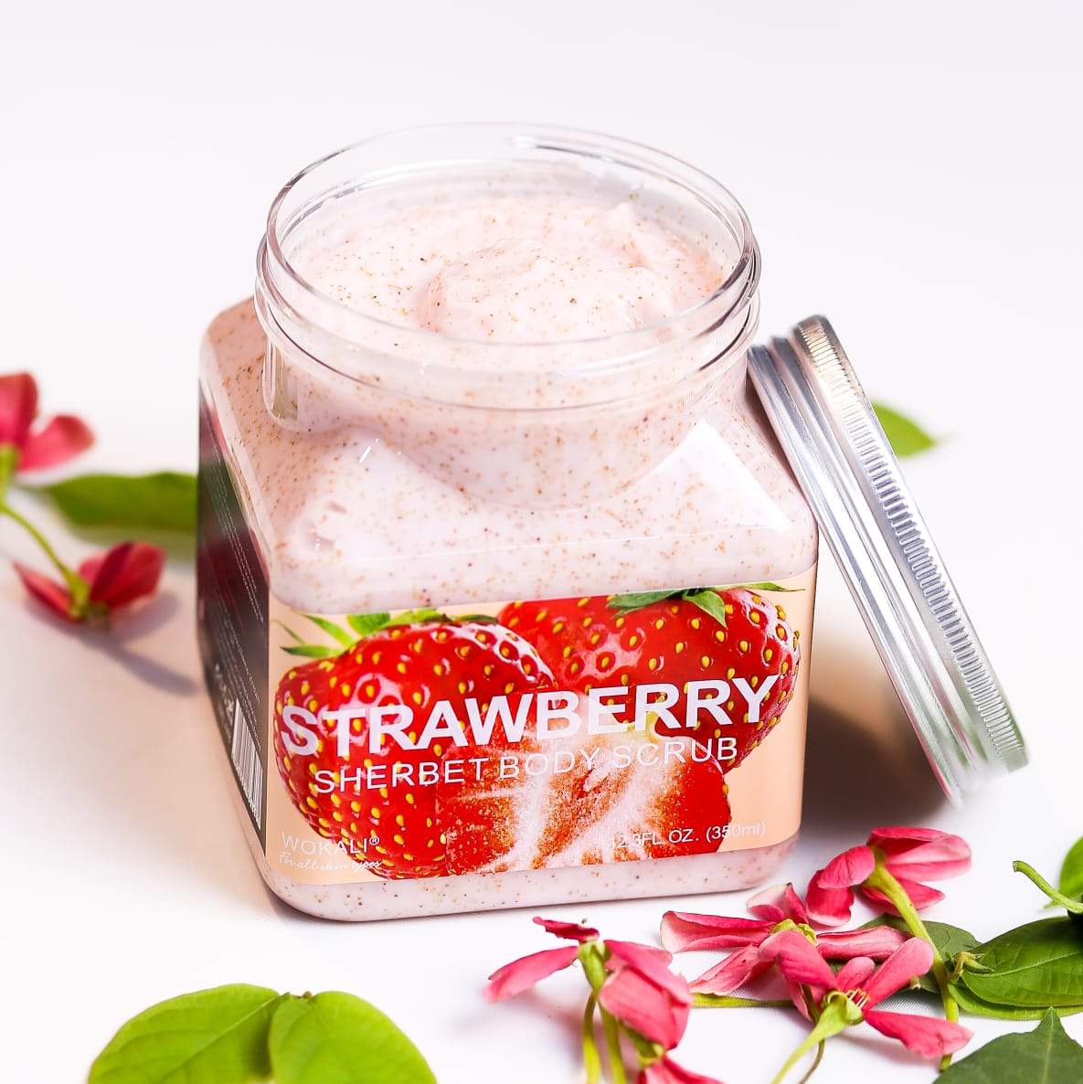 WOKALI BODY SCRUB STRAWBERRY 350 ML WKL448