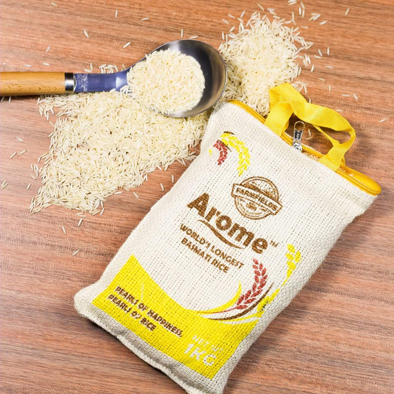 FF AROME BASMATI RICE STEAM 3X 1 KG - YELLOW