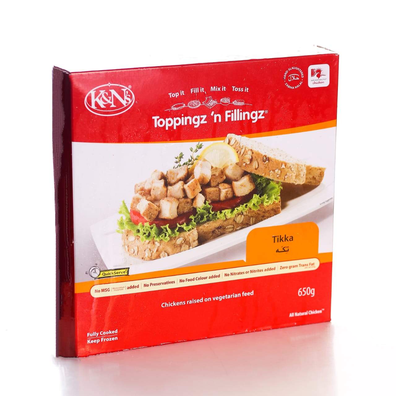 K&N TOPPINGZ N FILLINGZ TIKKA 650 GM