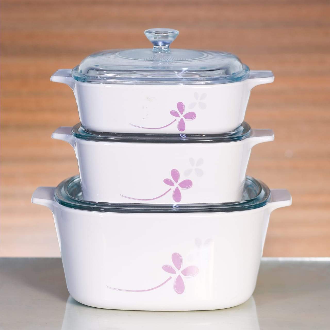DONGA SET CORNINGWARE 6PC WARM PANSIES A-140WP SET