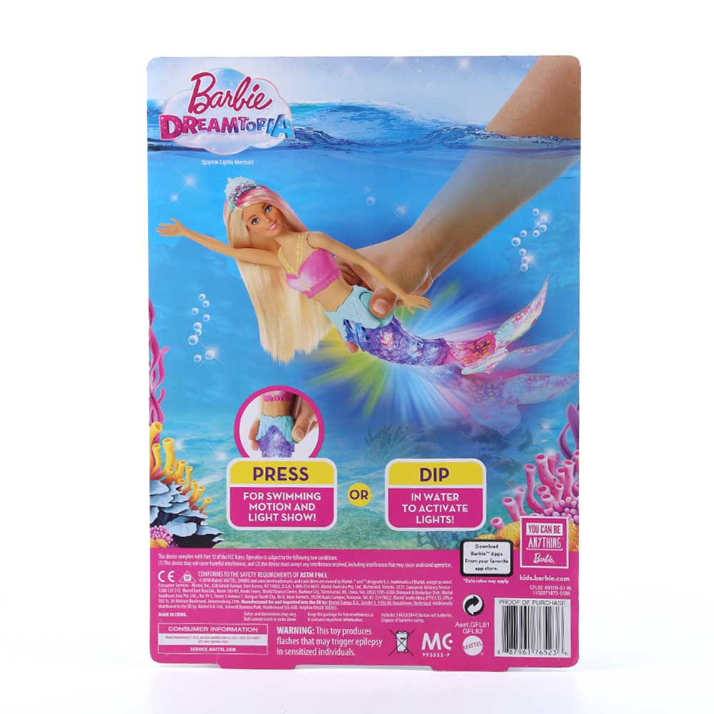 Gfl82 Barbie Doll Sparkle Mermaid