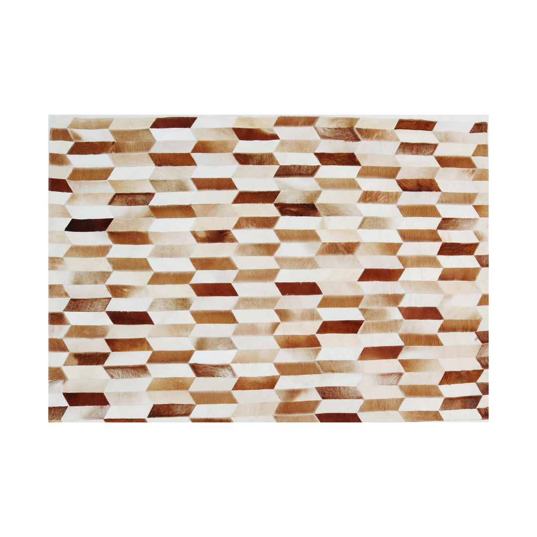 Cow Skin Patchwork Rug 4x6 ft
