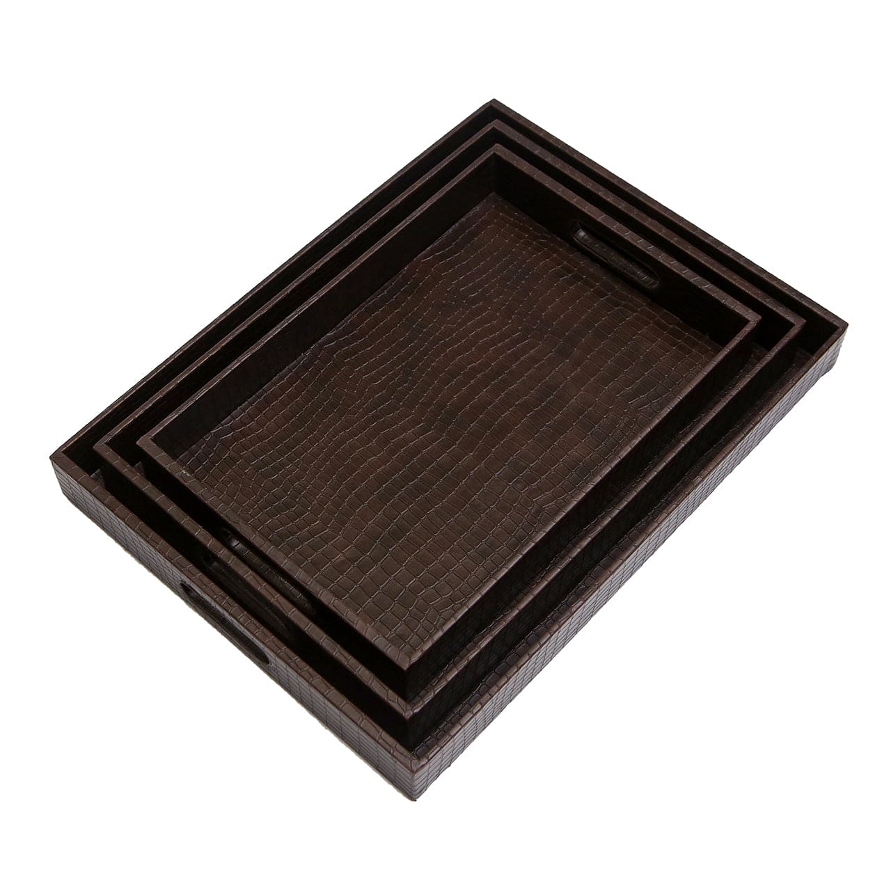 LEATHER TRAY 3 PCS SET