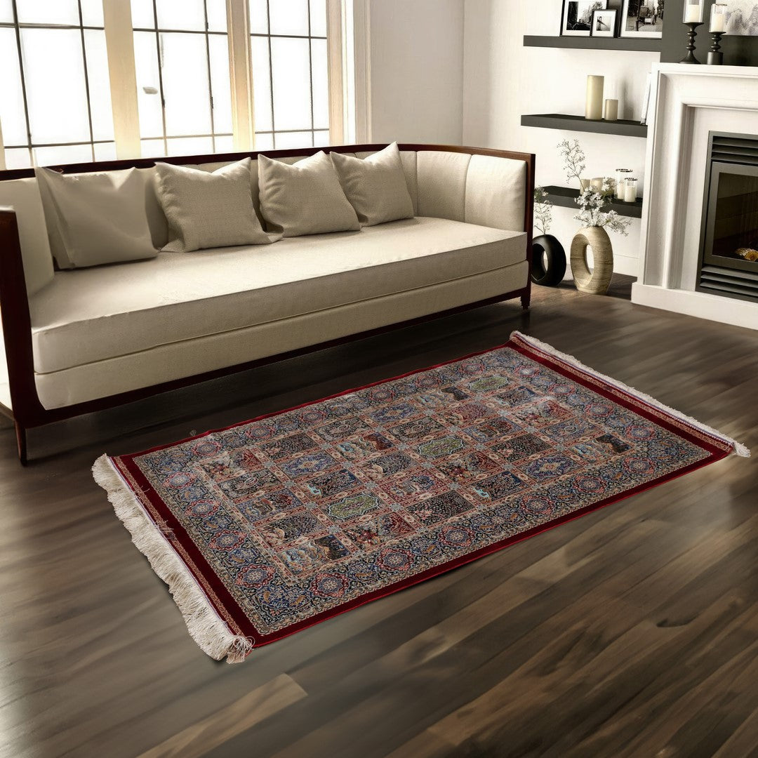 Supreme Fine Persian Silk Rug 3X5 Ft