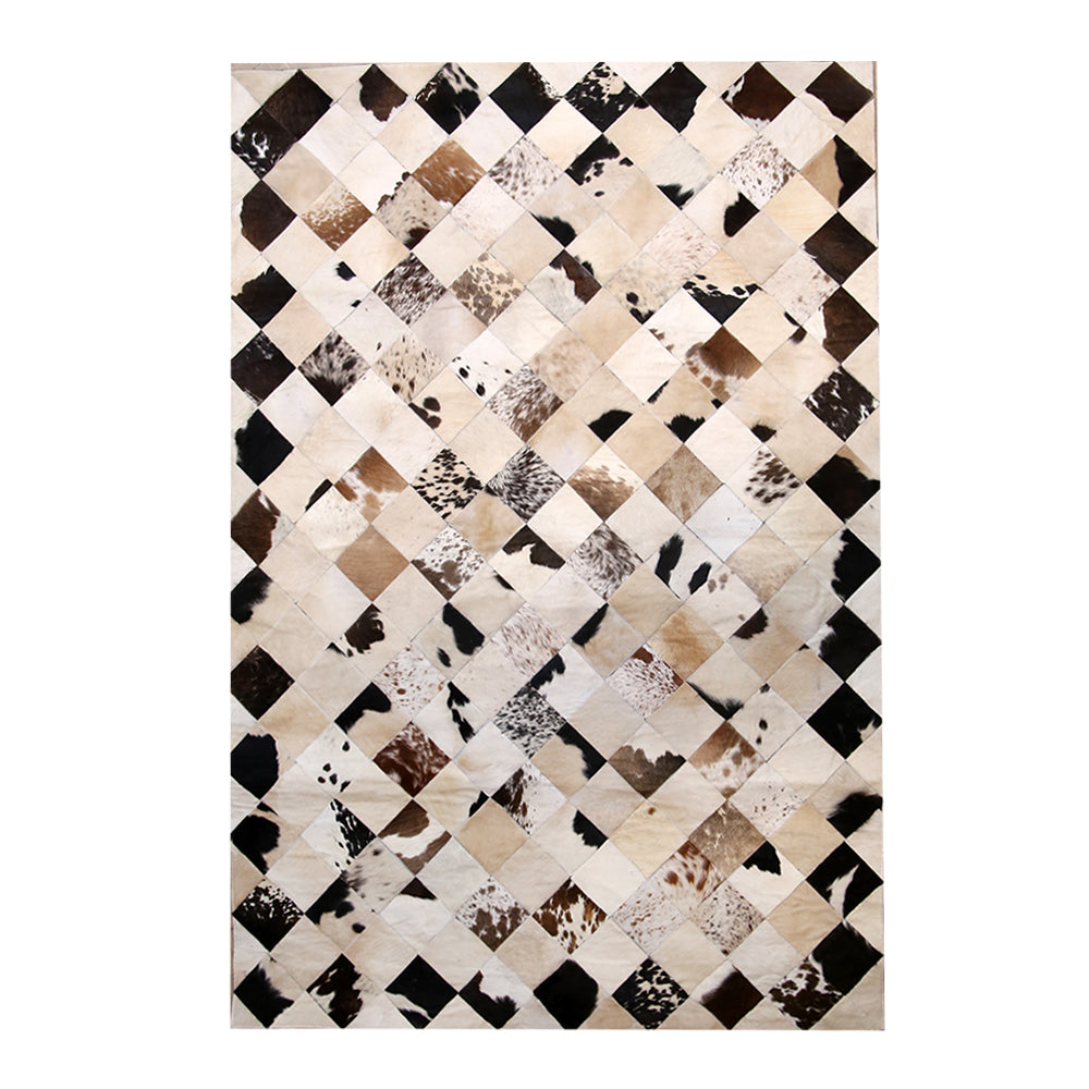 Cow Skin Patchwork Rug 4X6 ft