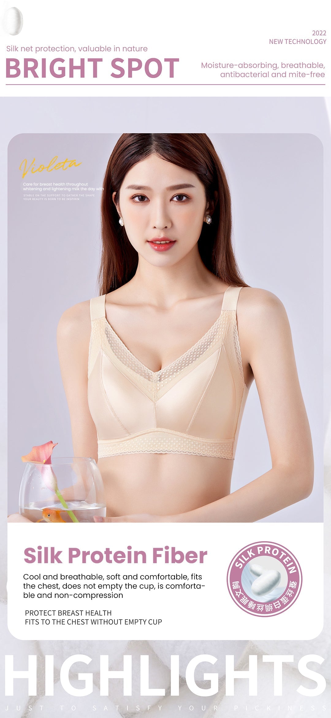 BELLEZA NON WIRE PADDED BRA 509