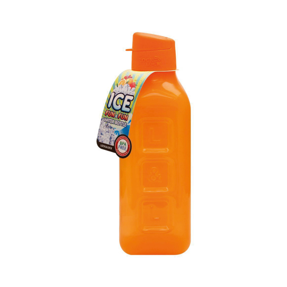 LOCK AND LOCK ICE FUN WATER BOTTLE ORANGE HAP805O 1.0LTR