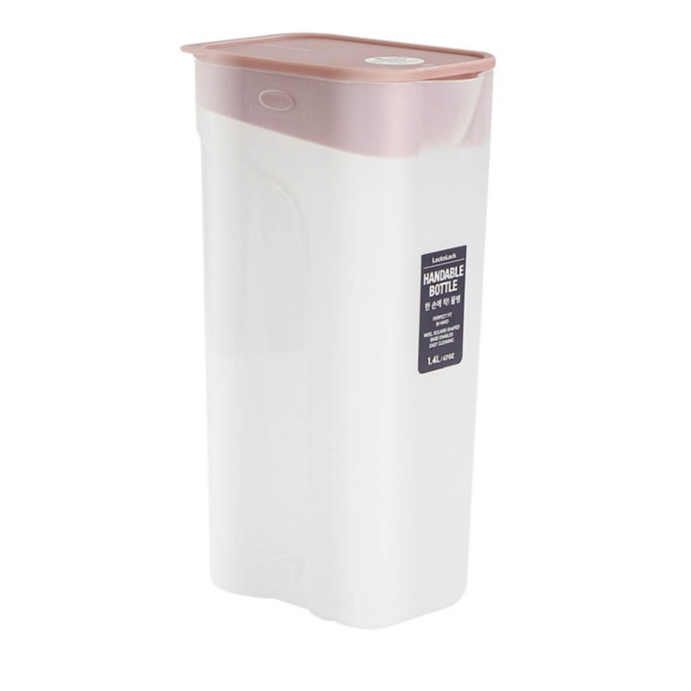 LOCK & LOCK ONE HANDED JUG PINK LLHAP817PIK 1.4LTR