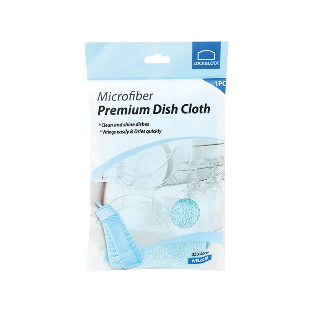 LOCK N LOCK MICROFIBER DISH CLOTH WEL002B BASIC