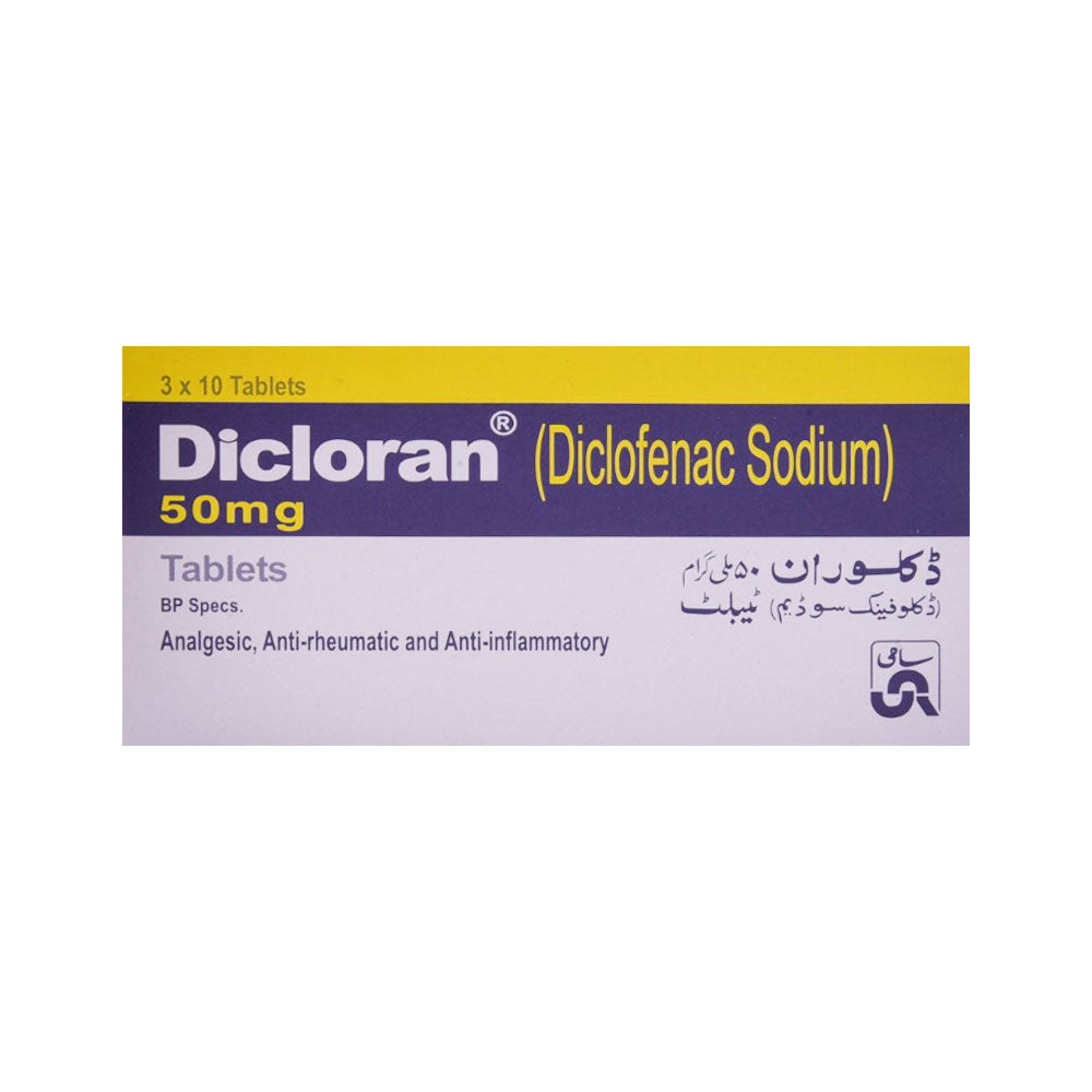 DICLORAN 50MG TAB 30S
