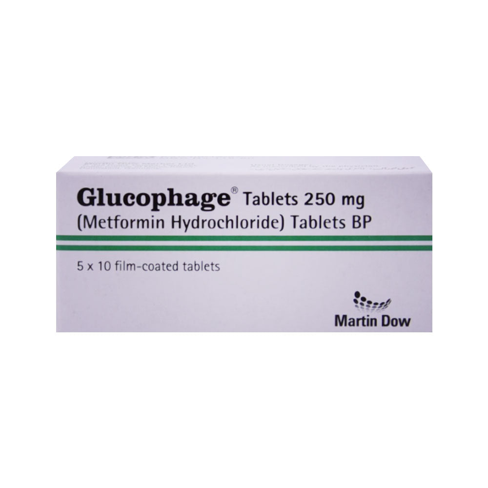 GLUCOPHAGE 250MG TAB