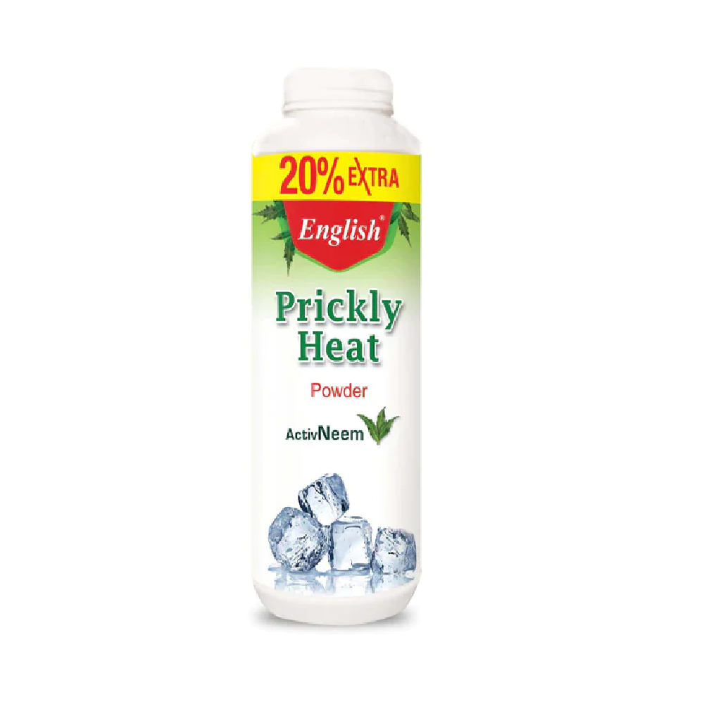 ENGLISH PRICKLY HEAT POWDER ACTIVE NEEM 220 GM