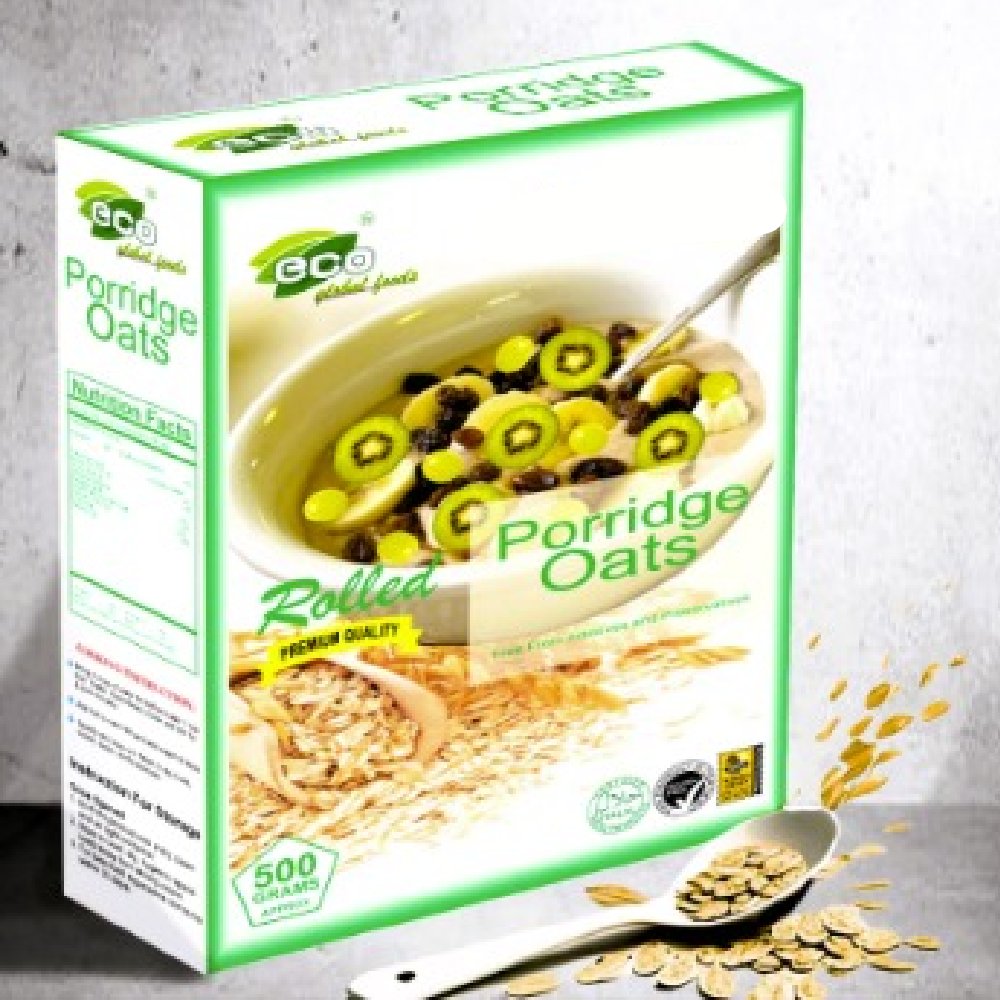ECO ROLLED OATS BOX 500GM