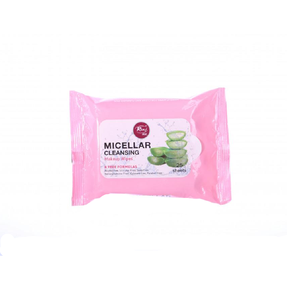 RIVAJ MICELLAR CLEANSING WATER MAKEUP WIPES 25 PCS