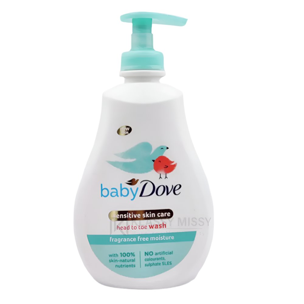 DOVE BABY WASH HEAD TO TOE SENSITIVE MOISTURE 400 ML