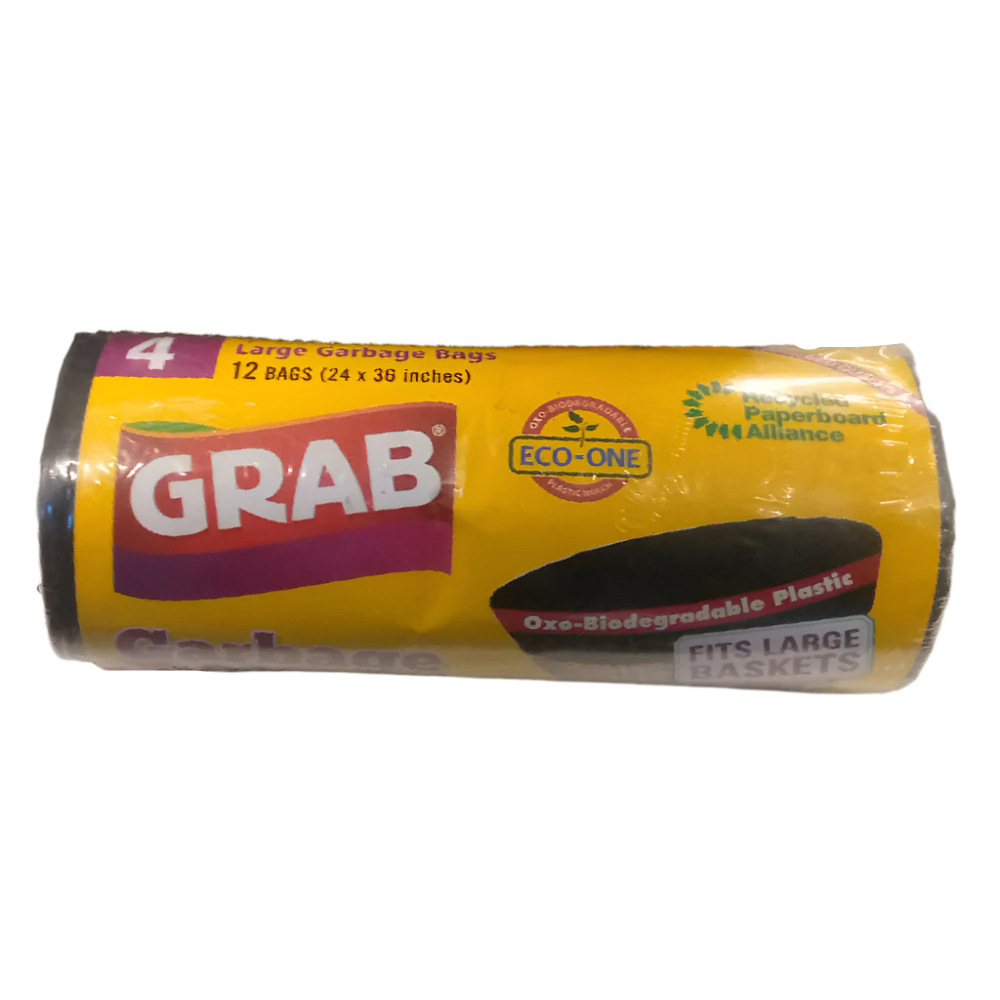 GRAB GARBAGE BAG LARGE 24 X 36